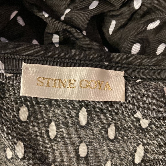 STINE GOYA jersey polkadot maxi dress size medium - Picture 4 of 14